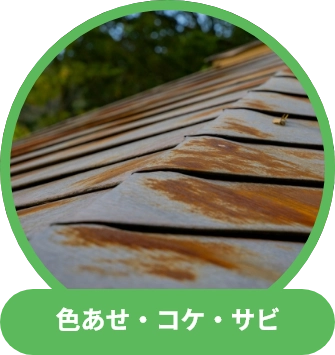 色あせ・コケ・サビ