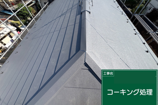 八王子市にてカバー工法・屋根修理〈スーパーガルテクトへのカバー工法〉の施工後写真